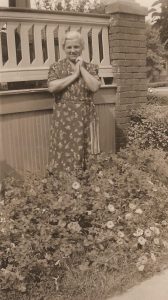 Anna Gomulka Redzej, 3663 Clippert St., Detroit (ca. 1942)