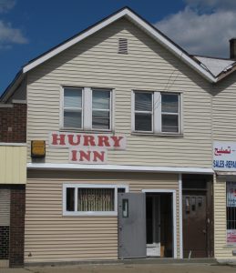 Hurry Inn, 19430 W. Warren Ave., Warrendale district, Detroit, owned by Johnny Cipkowski In the 1940s. (Photo: Laurie A. Gomulka, September 5, 2010)