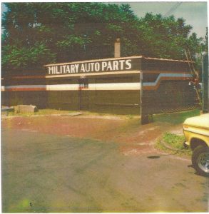 Military Auto Parts main building exterior (ca. 1981)