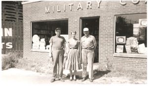 Military Coal. Left to right: Roy Martin (co-owner), Virginia (“Dinny”) (nee Lee) Gomulka, and Stanley (“Chip”) Cipkowski (co-owner) (September 1952)