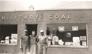 Military Coal. Left to right: Roy Martin (co-owner), Casimer Gomulka, and Stanley (“Chip”) Cipkowski (co-owner) (September 1952)