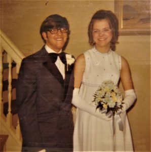 Gary Michalik and date, St. Andrew Senior Prom, June 7, 1971. Collection of Rev. Gary Michalik