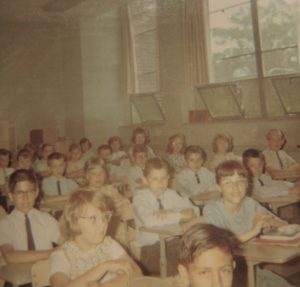 Gary Michalik’s fifth grade class at St. Andrew, ca. 1963. (He is not pictured in the photo)