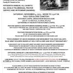 Saturday, November 4, 2023: Fifteenth Annual All Saints’/All Souls’ Pilgrimage, Prayer Service & Wyp...