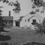 The old, original Ss. Peter & Paul church, which was to be razed to make way for the new church, June 4, 1957 (SS. PETER AND PAUL PARISH 1923 – 2003 100 YEAR ANNIVERSARY Parish Bulletin, courtesy of Lorin Wojczynski and the Wojczynski family)