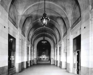 Michigan Central Station arcade with archways, ca. 1916