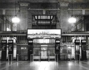 Michigan Central Station view of entrance to train tracks, ca. 1916