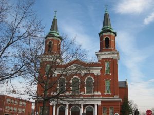Our Lady of Mt. Carmel Catholic Church (now Our Lady of the Scapular) at 976 Pope John Paul II Avenue in Wyandotte. Photo by Laurie A. Gomulka, November 23, 2008