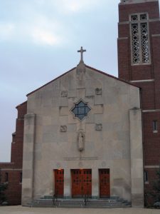 St. Barbara Catholic Church at 13534 Colson Street in Dearborn, which had a long tradition of feather parties and bingo events. Photo: Laurie A. Gomulka, November 29, 2012