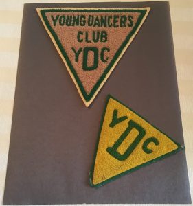 Young Dancers Club sweater patches, ca. 1941
