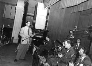 Artie Shaw performing at the Ukrainian National Temple on May 21, 1950