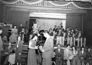 Artie Shaw performing at the Ukrainian National Temple on May 21, 1950